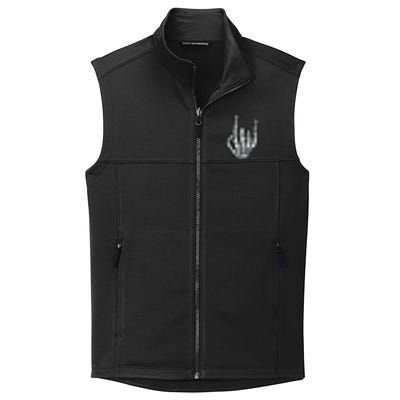 Punk Rock Skeleton Cool Rocker Halloween Collective Smooth Fleece Vest