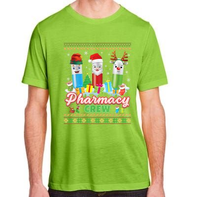 Pills Reindeer Santa Elf Pharmacy Crew Pharmacist Christmas Funny Gift Adult ChromaSoft Performance T-Shirt