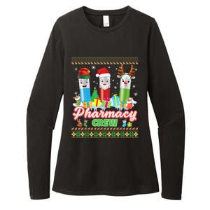 Pills Reindeer Santa Elf Pharmacy Crew Pharmacist Christmas Funny Gift Womens CVC Long Sleeve Shirt