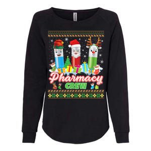 Pills Reindeer Santa Elf Pharmacy Crew Pharmacist Christmas Funny Gift Womens California Wash Sweatshirt