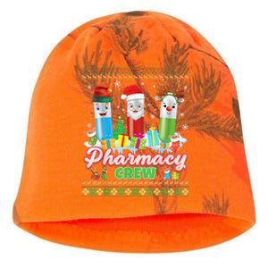 Pills Reindeer Santa Elf Pharmacy Crew Pharmacist Christmas Funny Gift Kati - Camo Knit Beanie