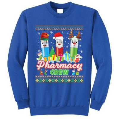 Pills Reindeer Santa Elf Pharmacy Crew Pharmacist Christmas Funny Gift Sweatshirt