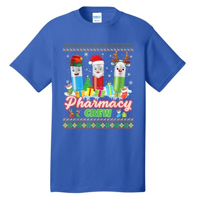 Pills Reindeer Santa Elf Pharmacy Crew Pharmacist Christmas Funny Gift Tall T-Shirt