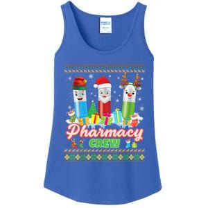 Pills Reindeer Santa Elf Pharmacy Crew Pharmacist Christmas Funny Gift Ladies Essential Tank