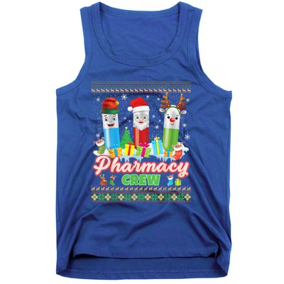 Pills Reindeer Santa Elf Pharmacy Crew Pharmacist Christmas Funny Gift Tank Top