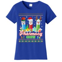 Pills Reindeer Santa Elf Pharmacy Crew Pharmacist Christmas Funny Gift Women's T-Shirt