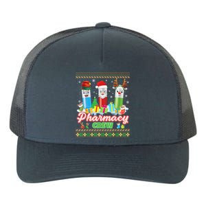 Pills Reindeer Santa Elf Pharmacy Crew Pharmacist Christmas Funny Gift Yupoong Adult 5-Panel Trucker Hat