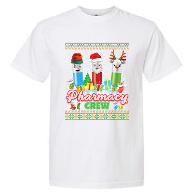 Pills Reindeer Santa Elf Pharmacy Crew Pharmacist Christmas Funny Gift Garment-Dyed Heavyweight T-Shirt