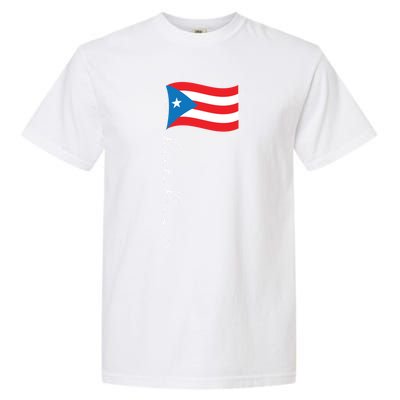 Puerto Rico Signature Flag Pole Gift Patriotic Puerto Rican Funny Gift Garment-Dyed Heavyweight T-Shirt