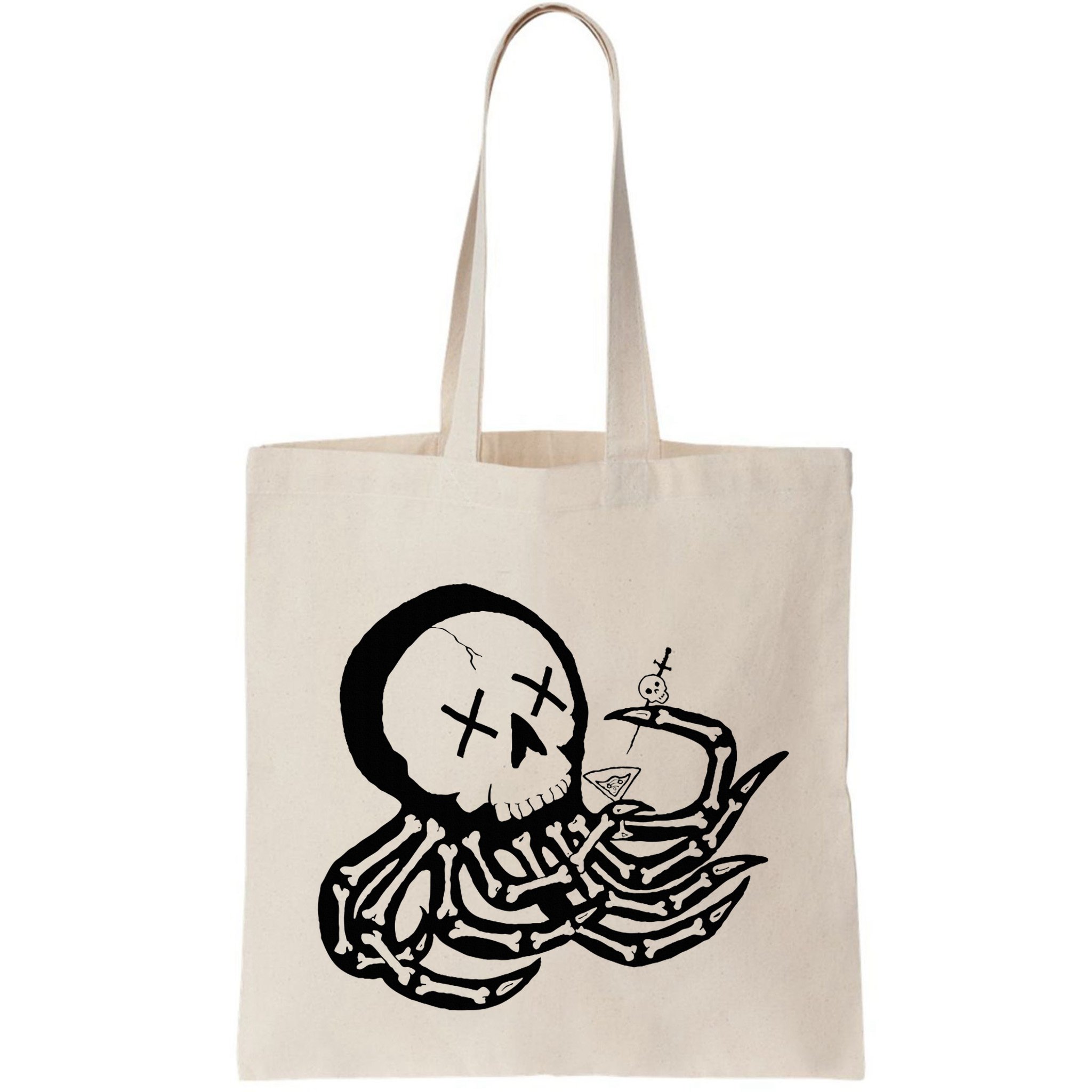 Punk Rock Skeleton Octopus Bag