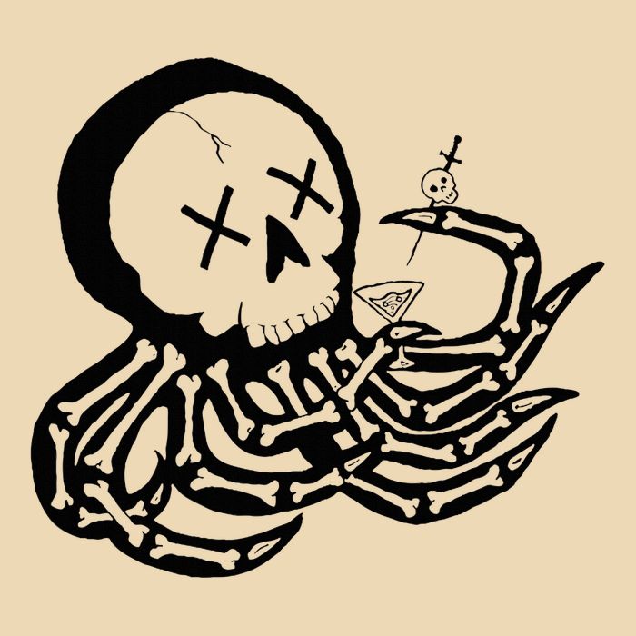 Punk Rock Skeleton Octopus Bag