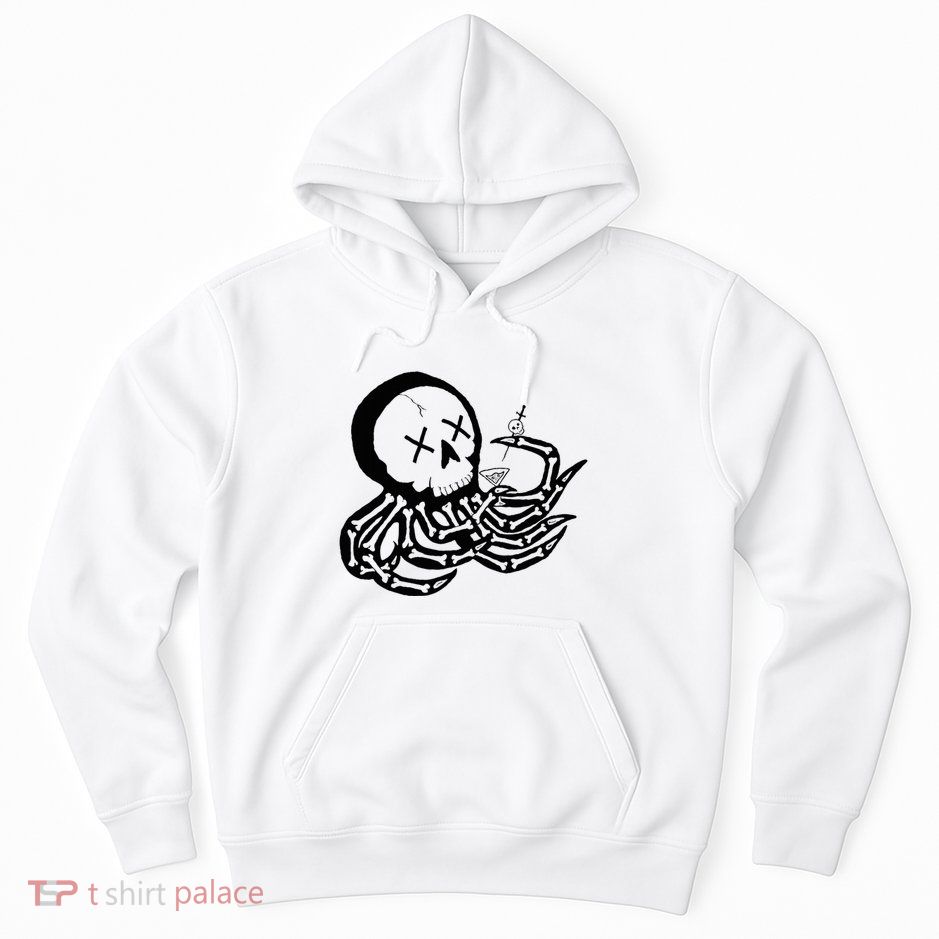 Punk Rock Skeleton Octopus Hoodie