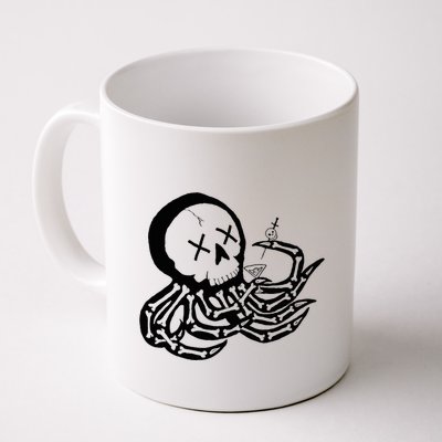 Punk Rock Skeleton Octopus Mug