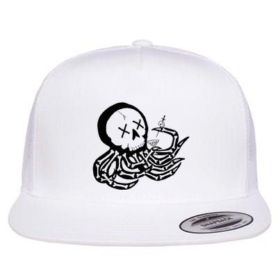 Punk Rock Skeleton Octopus Flatbill Hat