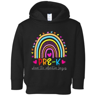 PreK rainbow teacher team PreK squad Toddler Hoodie