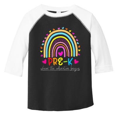 PreK rainbow teacher team PreK squad Toddler Fine Jersey T-Shirt