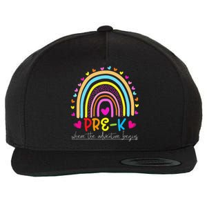 PreK rainbow teacher team PreK squad Wool Snapback Cap