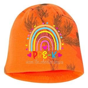 PreK rainbow teacher team PreK squad Kati - Camo Knit Beanie