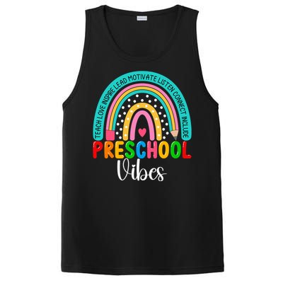 Preschool Rainbow Teacher Team Preschool Vibes Great Gift PosiCharge Competitor Tank