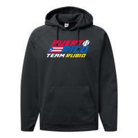 Puerto Rico - Team Rubio - Baseball Flag Performance Fleece Hoodie