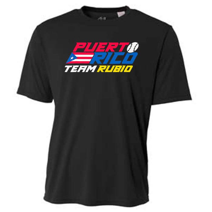 Puerto Rico - Team Rubio - Baseball Flag Cooling Performance Crew T-Shirt