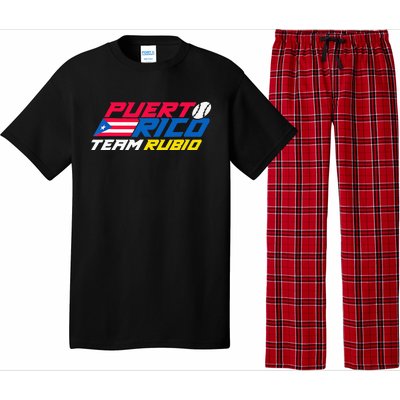 Puerto Rico - Team Rubio - Baseball Flag Pajama Set