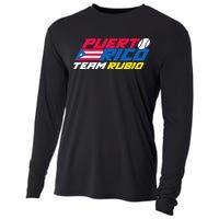 Puerto Rico - Team Rubio - Baseball Flag Cooling Performance Long Sleeve Crew