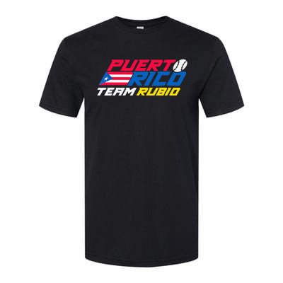 Puerto Rico - Team Rubio - Baseball Flag Softstyle CVC T-Shirt