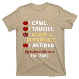 Proud Retired Teacher 2025 Retirement 2025 Teacher T-Shirt