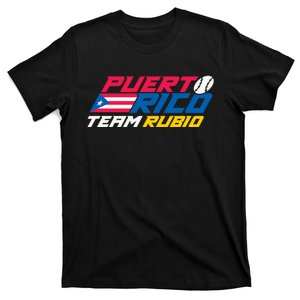 Puerto Rico Team Rubio Baseball Flag T-Shirt