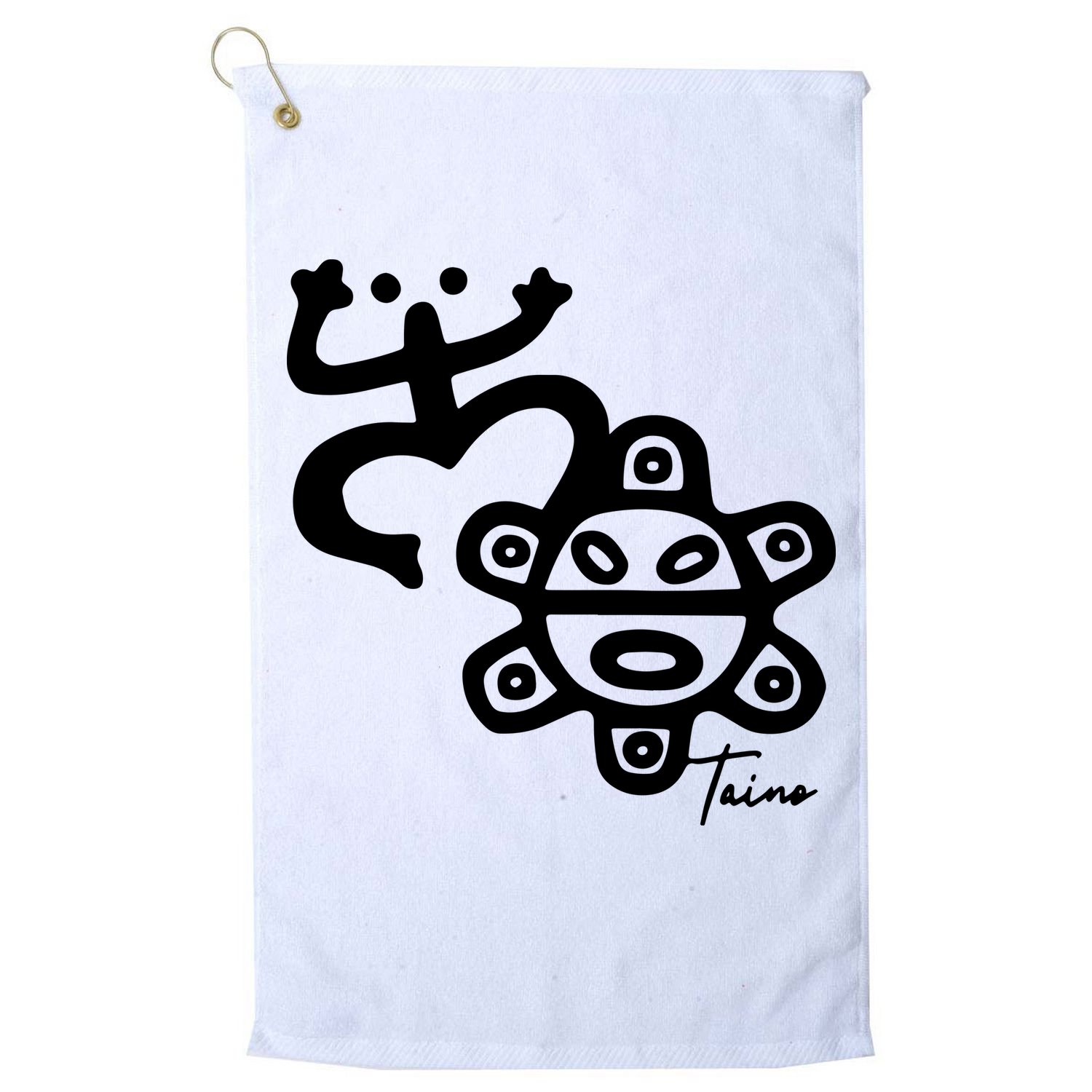 Puerto Rico Taino Coqui Frog Golf Towel