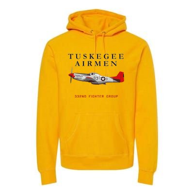 P51d Red Tail Mustang Premium Hoodie