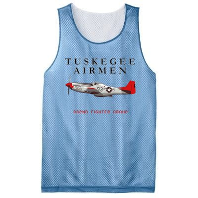 P51d Red Tail Mustang Mesh Reversible Basketball Jersey Tank