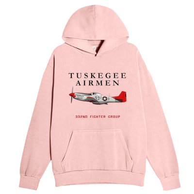 P51d Red Tail Mustang Urban Pullover Hoodie