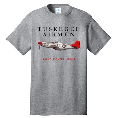 P51d Red Tail Mustang Tall T-Shirt