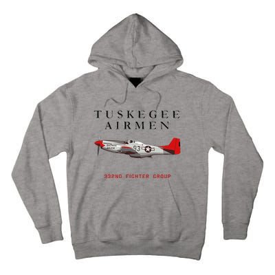 P51d Red Tail Mustang Tall Hoodie