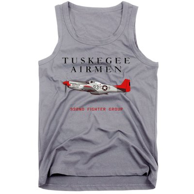 P51d Red Tail Mustang Tank Top