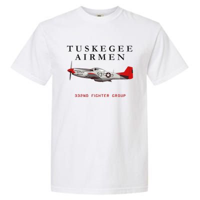 P51d Red Tail Mustang Garment-Dyed Heavyweight T-Shirt