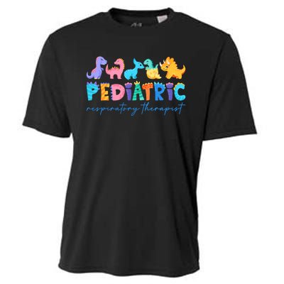 Pediatric Respiratory Therapist Dinosaur Nurse Appreciation Cooling Performance Crew T-Shirt