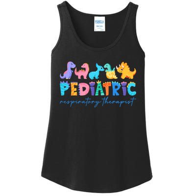 Pediatric Respiratory Therapist Dinosaur Nurse Appreciation Ladies Essential Tank