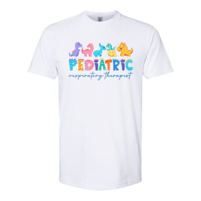 Pediatric Respiratory Therapist Dinosaur Nurse Appreciation Softstyle® CVC T-Shirt