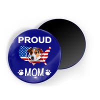 Parson Russel Terrier Russel Terrier Proud Patriot Mom Funny Gift Magnet