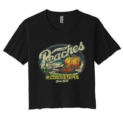 Peaches Records & Tapes 1975 Women's Crop Top Tee