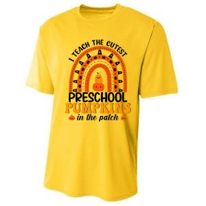 Preschool Rainbow Teacher I Teach The Cutest Pumpkins Gift Performance Sprint T-Shirt