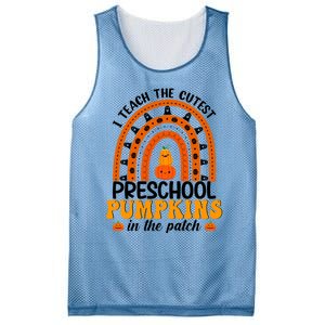 Preschool Rainbow Teacher I Teach The Cutest Pumpkins Gift Mesh Reversible Basketball Jersey Tank