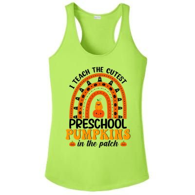 Preschool Rainbow Teacher I Teach The Cutest Pumpkins Gift Ladies PosiCharge Competitor Racerback Tank