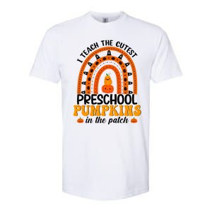 Preschool Rainbow Teacher I Teach The Cutest Pumpkins Gift Softstyle CVC T-Shirt