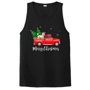 Poodle Red Truck Christmas Tree Xmas Dog Lover Funny Gift PosiCharge Competitor Tank