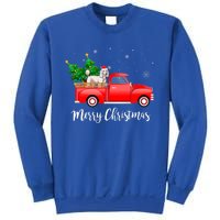 Poodle Red Truck Christmas Tree Xmas Dog Lover Funny Gift Sweatshirt