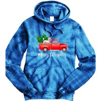 Poodle Red Truck Christmas Tree Xmas Dog Lover Funny Gift Tie Dye Hoodie